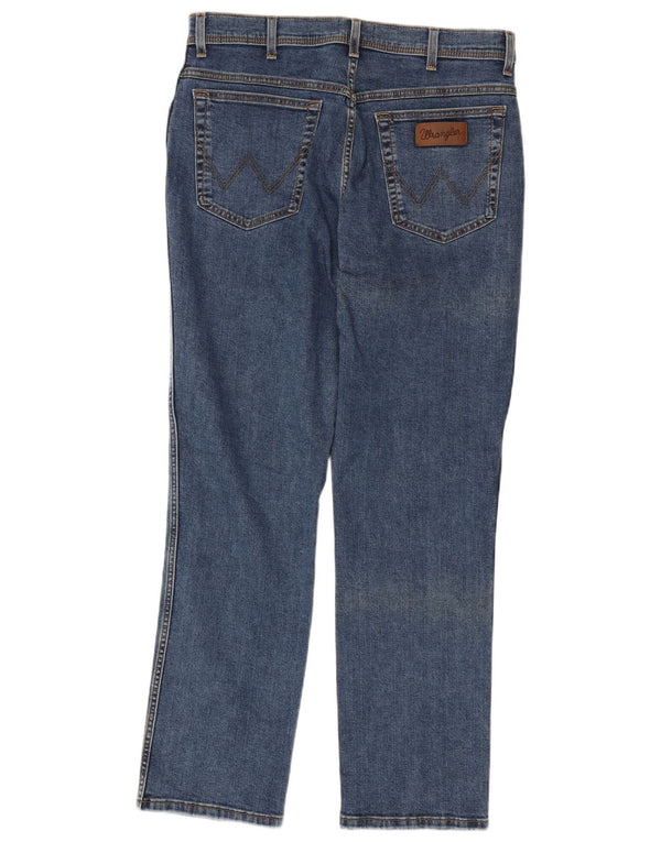 Мужские прямые джинсы Wrangler Texas W36 L32, синий хлопок