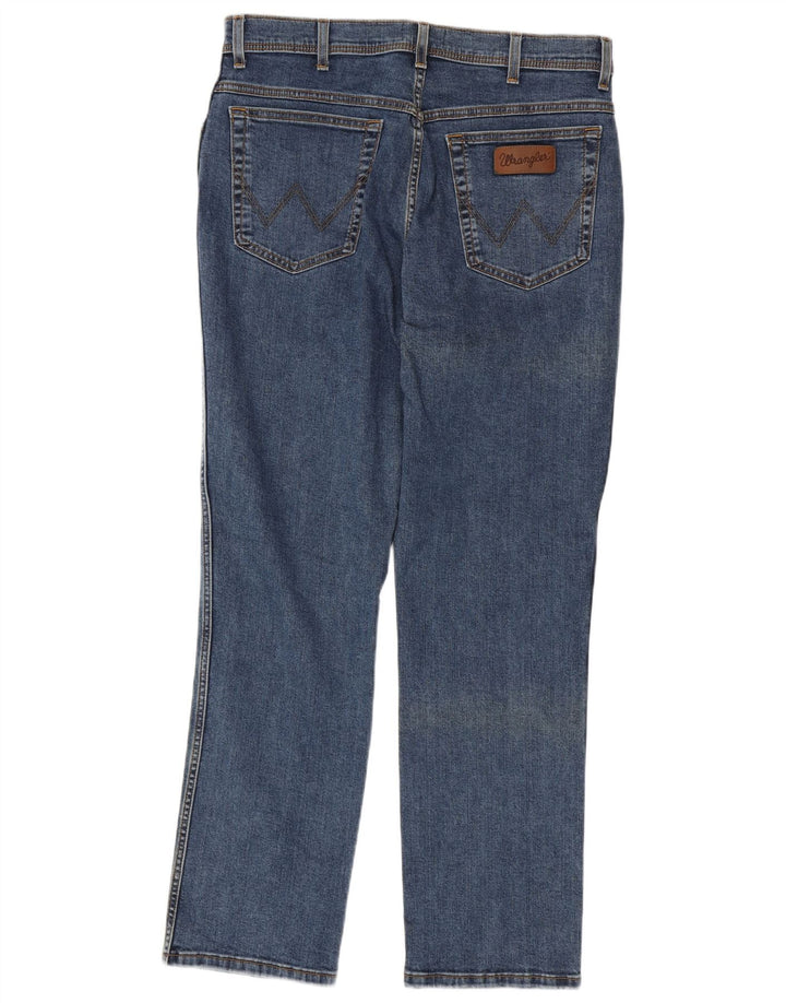 Мужские прямые джинсы Wrangler Texas W36 L32, синий хлопок