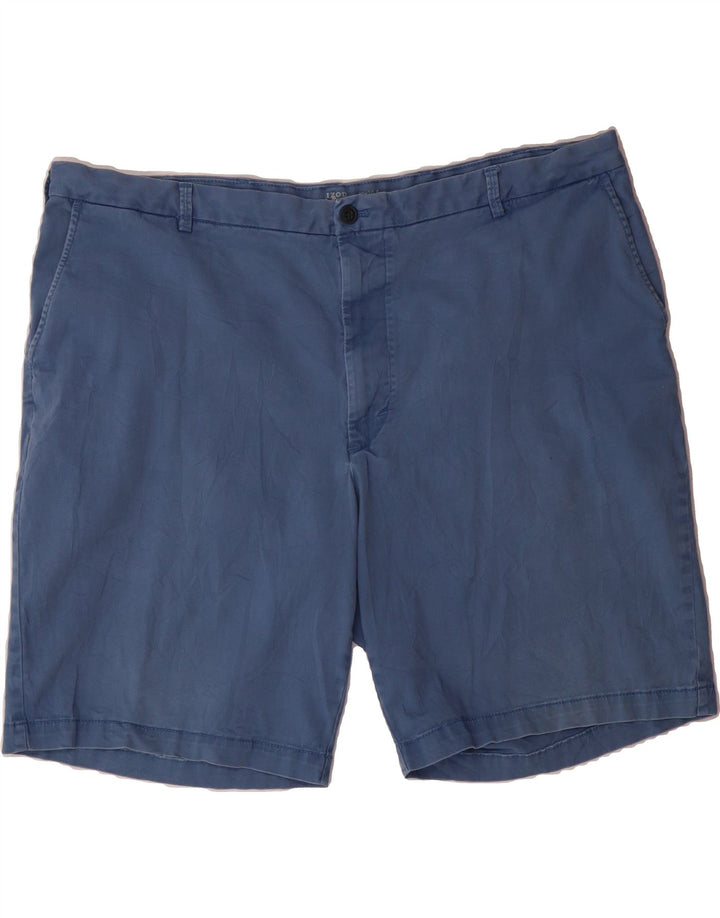 IZOD Mens Salt Water Chino Shorts W46 3XL Blue Cotton Vintage Izod and Second-Hand Izod from Messina Hembry 