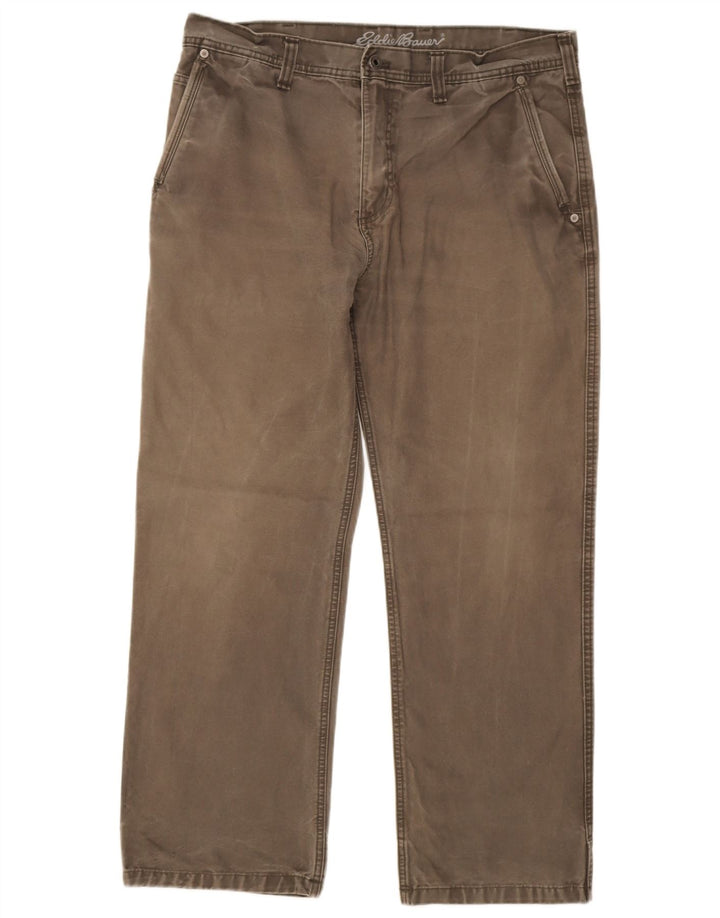Мужские прямые брюки-карго Eddie Bauer W36 L30, серые, хлопковые
