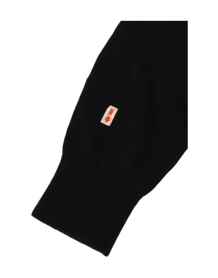 TOMMY HILFIGER Мужской джемпер с v-образным вырезом, большой темно-синий шерстяной свитер