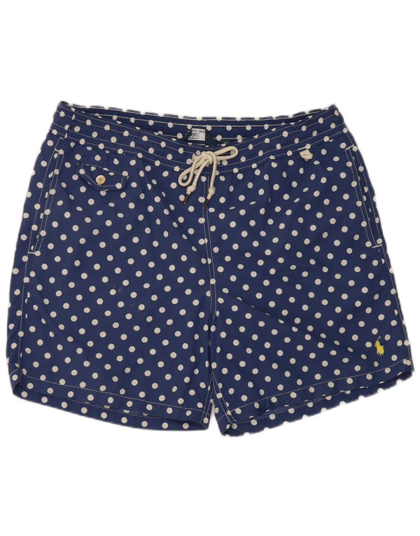 Мужские шорты для плавания Polo Ralph Lauren, нейлон, средний синий в горошек