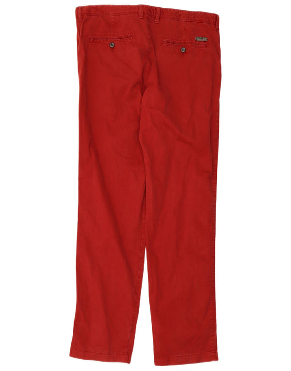 Мужские прямые брюки-чиносы Hugo Boss W36 L33 красные