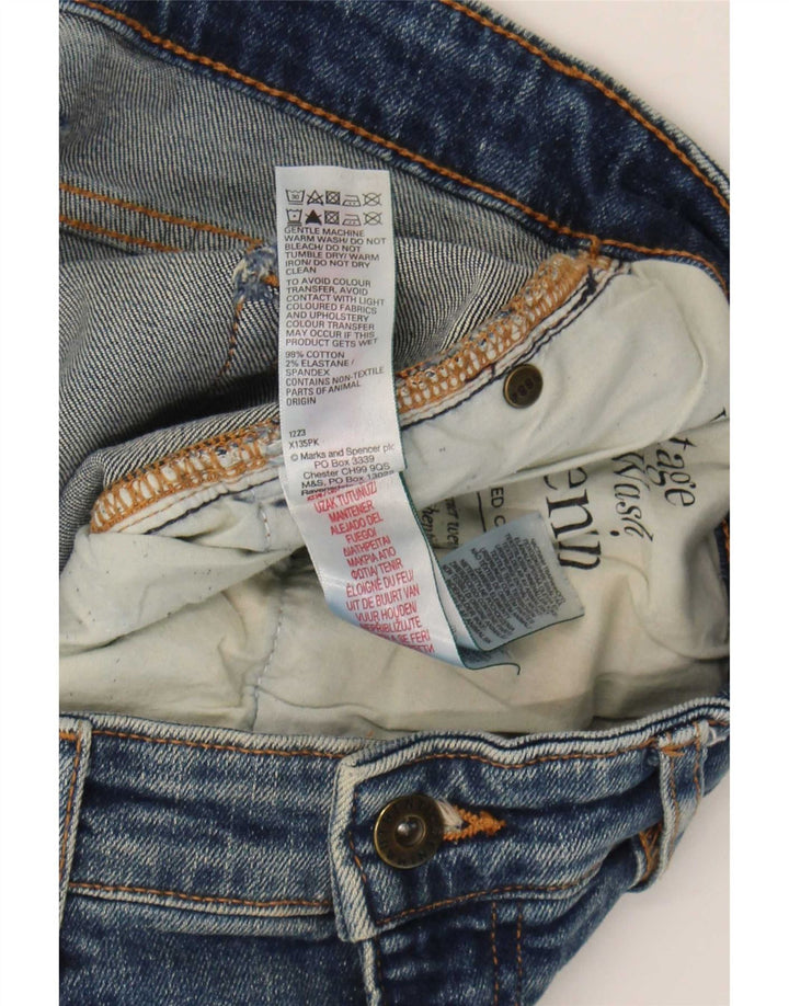 Мужские прямые джинсы Marks & Spencer W36 L29 синие, хлопок