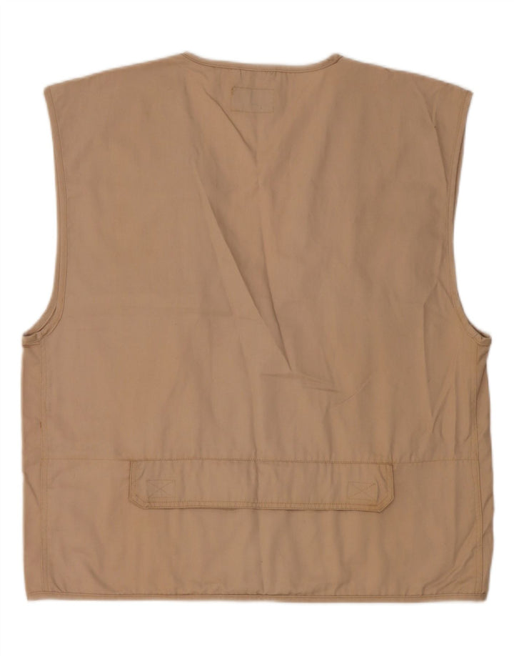 Мужской жилет Master UK 42 XL, бежевый хлопок