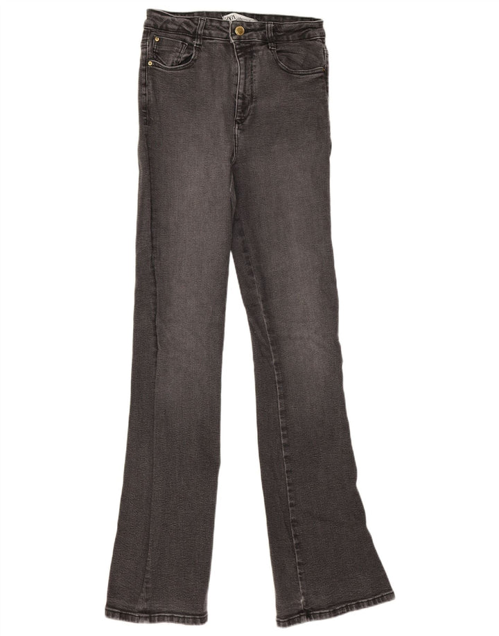Женские расклешенные джинсы Zara EU 38 Small W28 L34 Серые