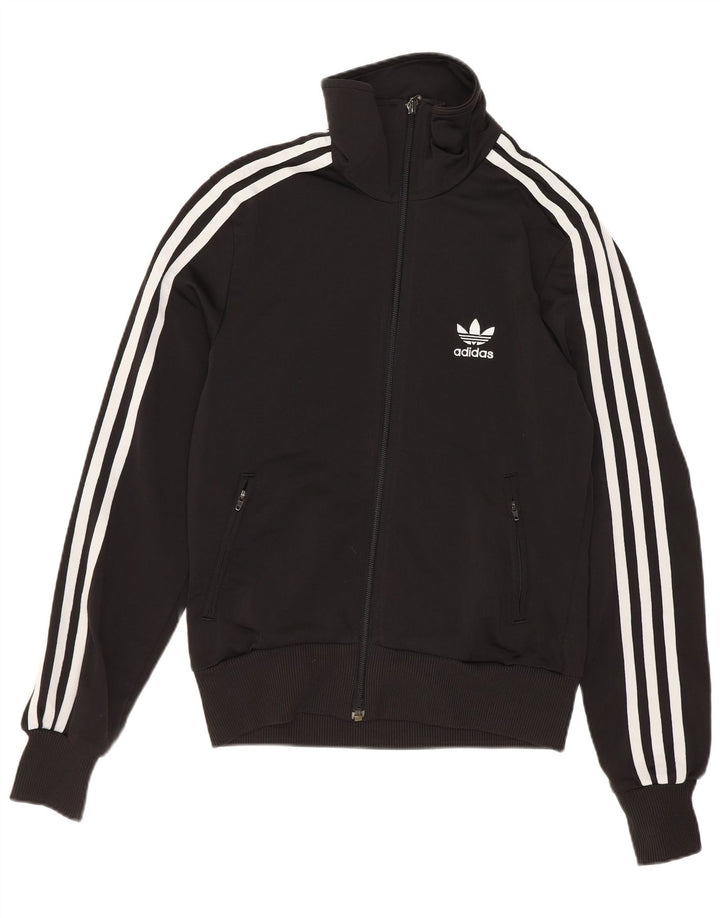 Женский спортивный костюм Adidas с графическим рисунком, верхняя куртка EU 36, маленький черный полиэстер