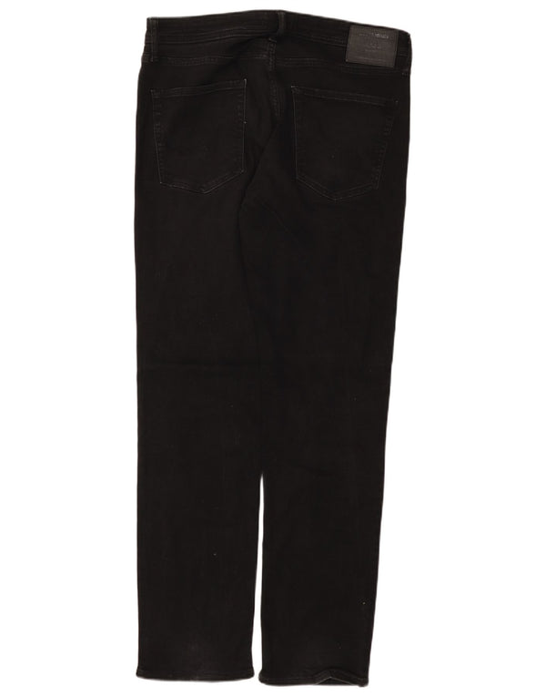 Мужские прямые джинсы Jack & Jones W34 L34, черный хлопок