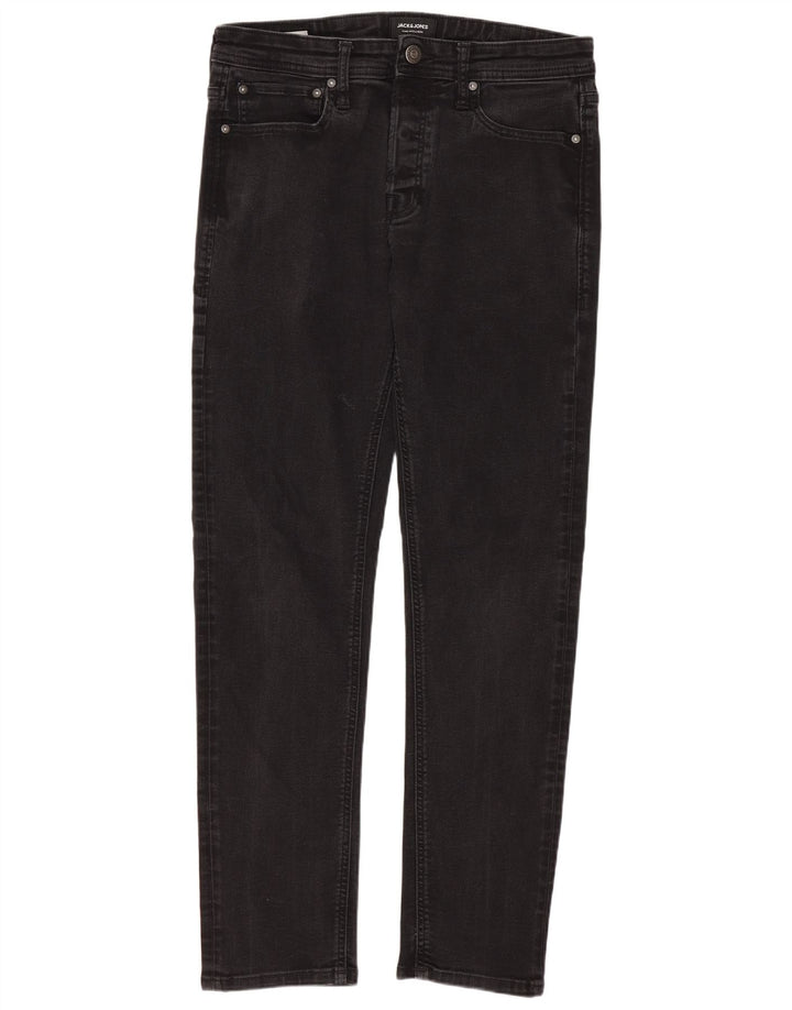 Мужские узкие джинсы Jack & Jones W32 L32, черный хлопок