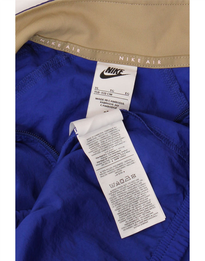NIKE Boys Graphic Full Tracksuit 13-14 Years XL Blue Nylon