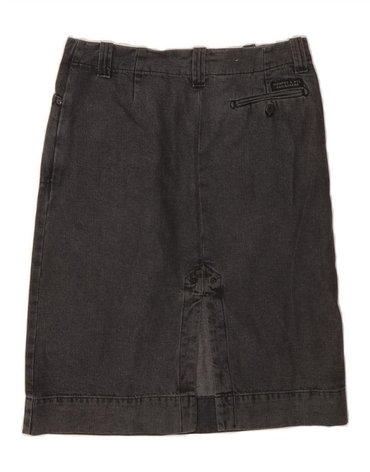 MURPHY & NYE Womens Denim Skirt W29 Medium Black Cotton Vintage Murphy & Nye and Second-Hand Murphy & Nye from Messina Hembry 