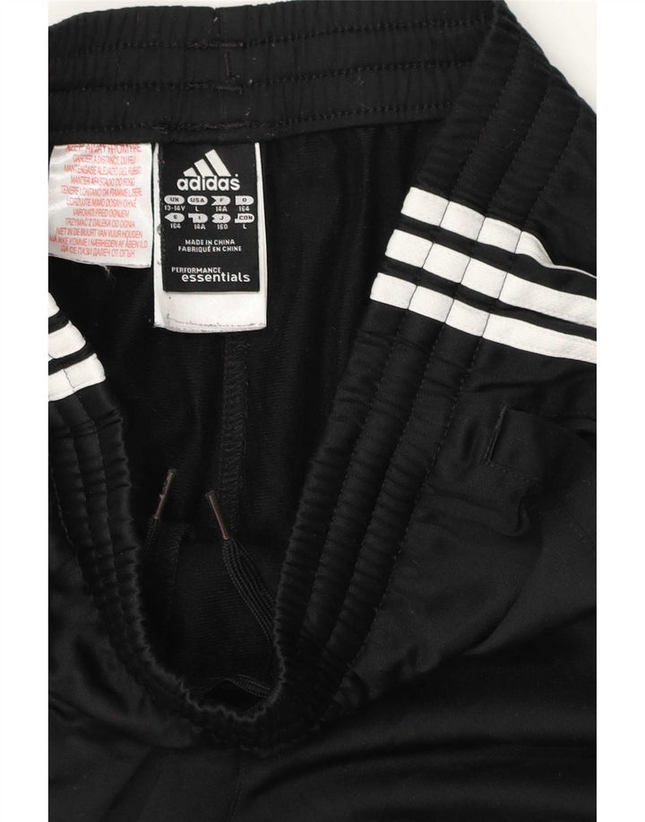Спортивные брюки Adidas для девочек 13-14 лет, черный полиэстер
