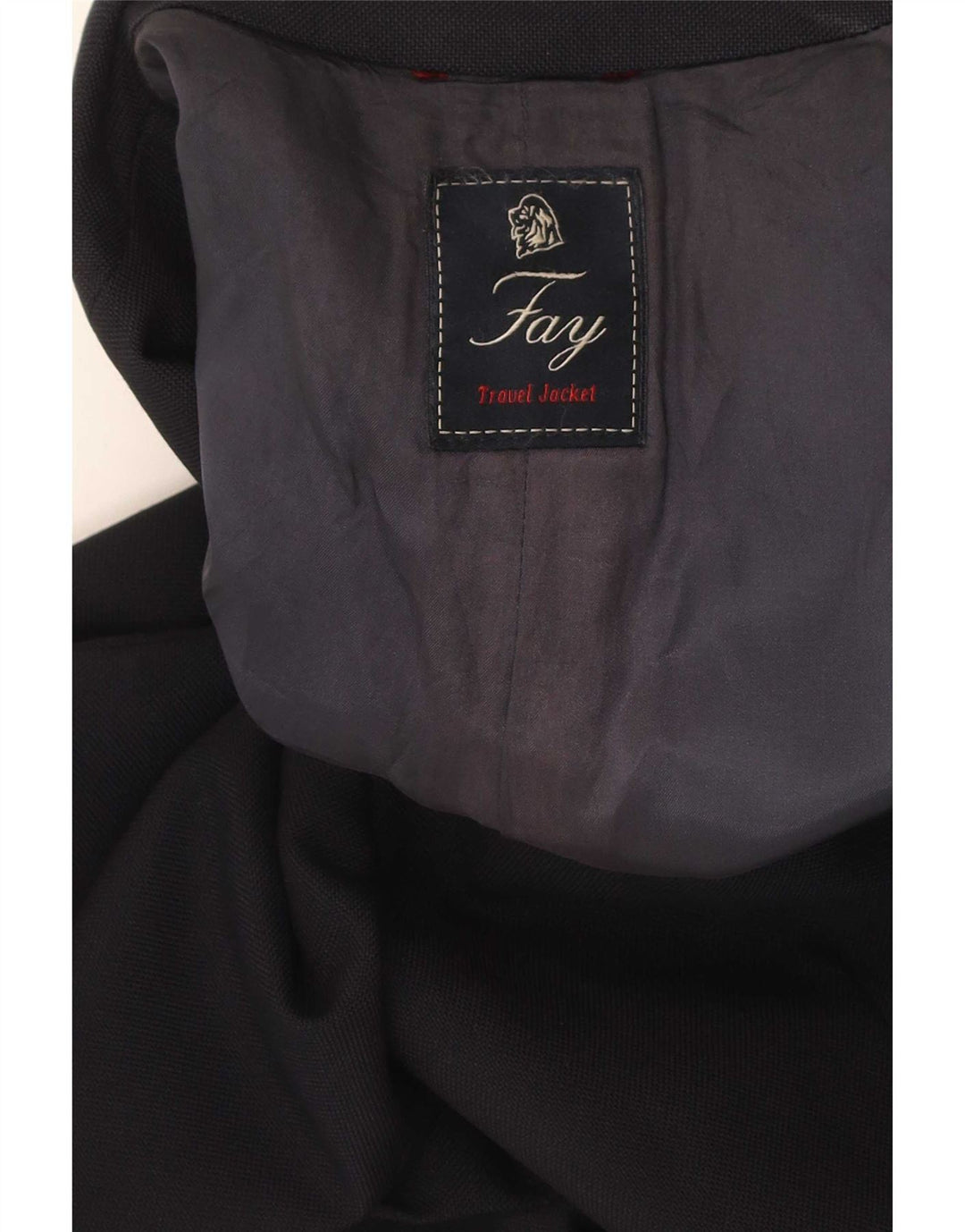 Fay Mens 3 Button Blazer Jacket UK 38 Medium Navy Blue Virgin Wool