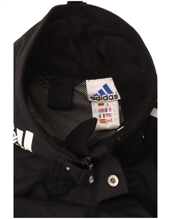 Мужская дождевик с капюшоном Adidas Climashell UK 44/46, большой черный полиамид