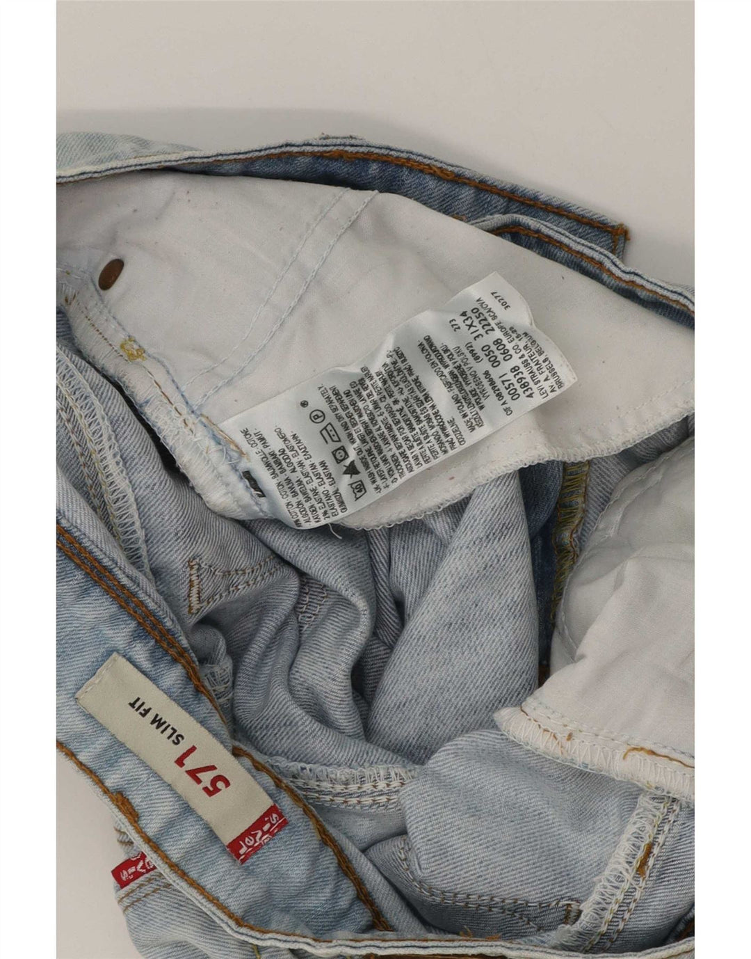 Женские джинсовые шорты Levi's 571 Slim Fit W31, хлопковые, среднего синего цвета