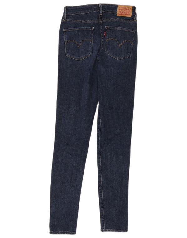 Женские джинсы скинни Levi's 721 с высокой посадкой W27 L30 Темно-синие, хлопок