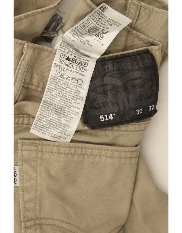 Мужские прямые повседневные брюки Levi's 514 W30 L32 Бежевые