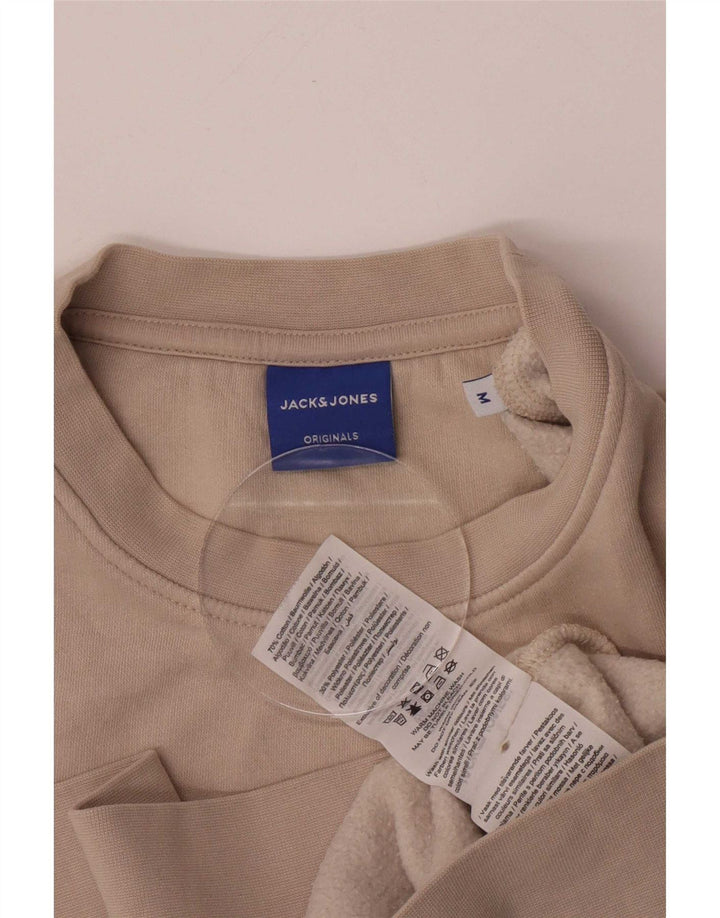 Мужской свитшот Jack & Jones из хлопка среднего бежевого цвета
