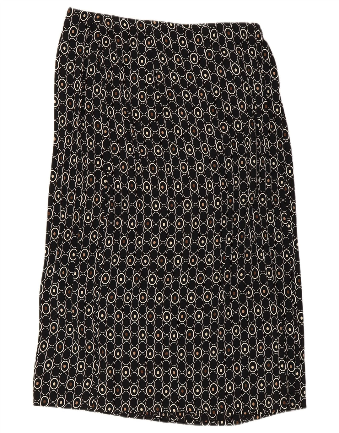 Женская прямая юбка Marks & Spencer UK 14 Medium W30 Черная с геометрическим рисунком