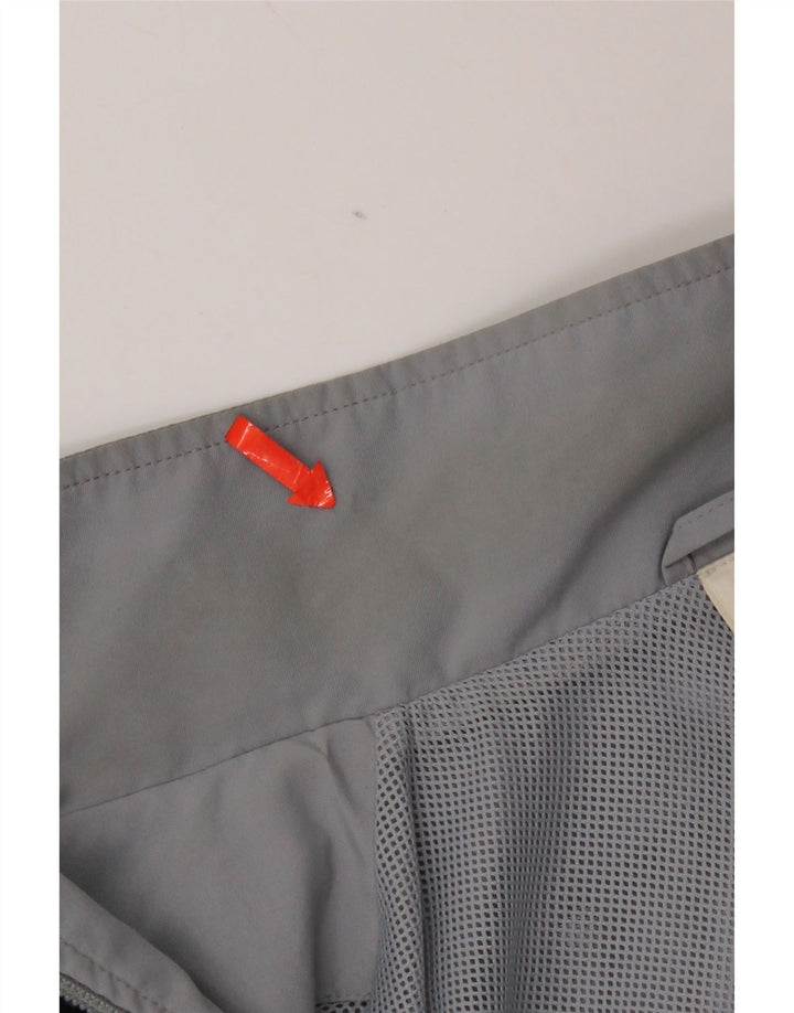 Мужской спортивный костюм Adidas, верхняя куртка среднего серого цвета с цветными блоками