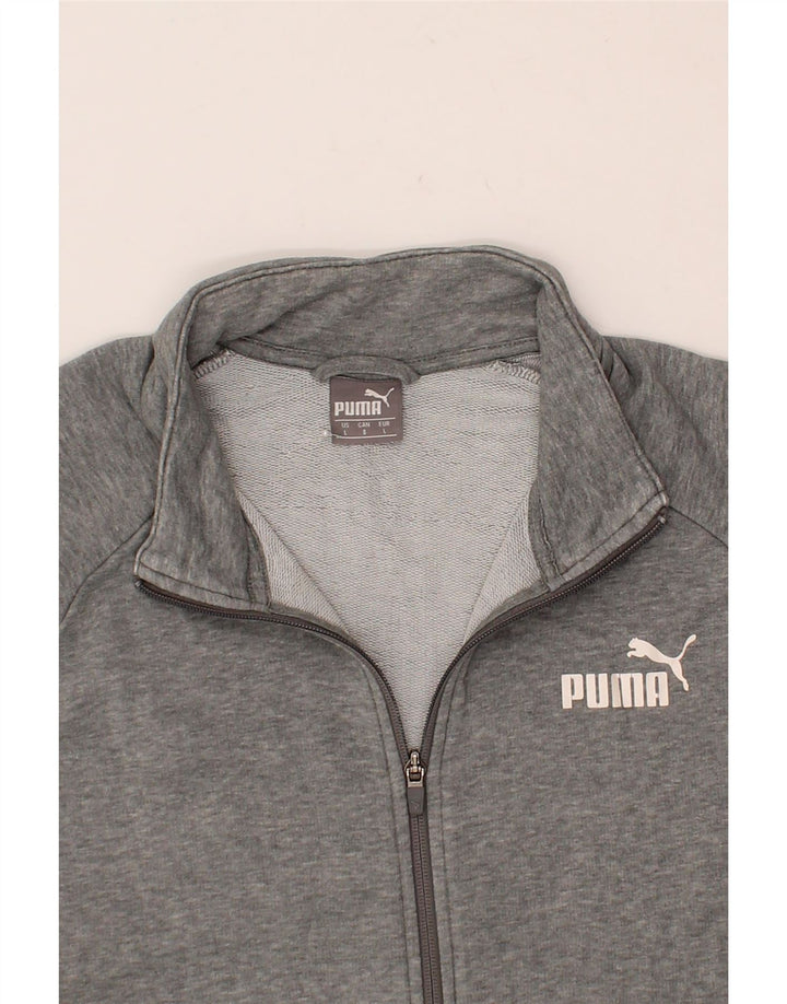 PUMA Mens Tracksuit Top Jacket Large Grey Cotton Vintage Puma and Second-Hand Puma from Messina Hembry 