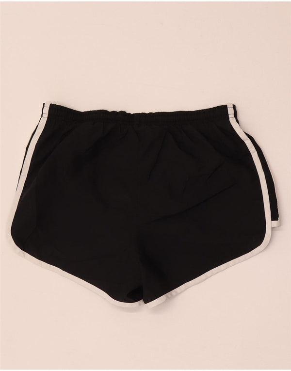 Женские спортивные шорты Nike Dri Fit UK 14, средние черные цветные блоки