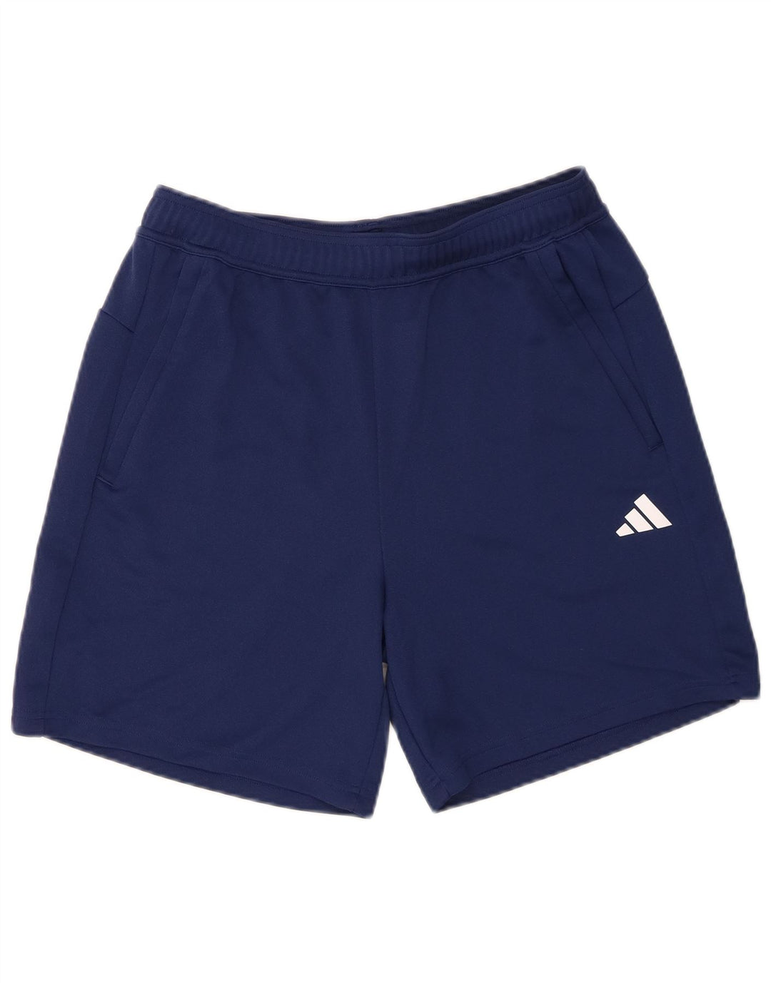 Мужские спортивные шорты Adidas Aeroready Regular Fit, большие темно-синие полиэстеровые шорты