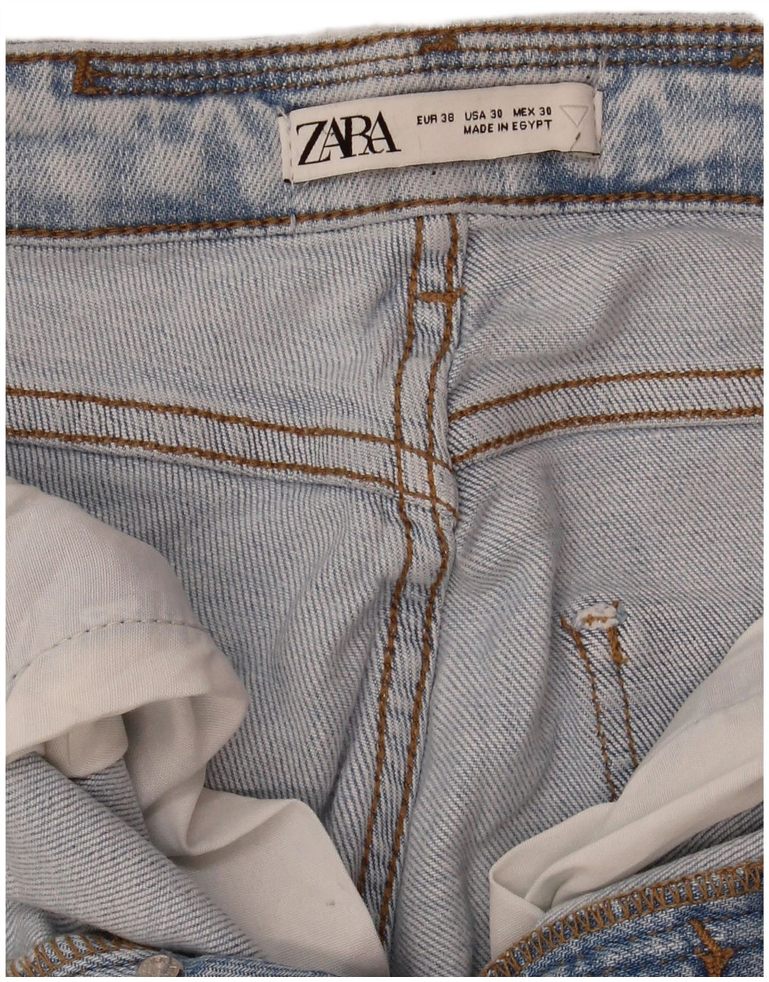 Мужские потертые узкие джинсы Zara EU 38, маленькие W30 L28, синие
