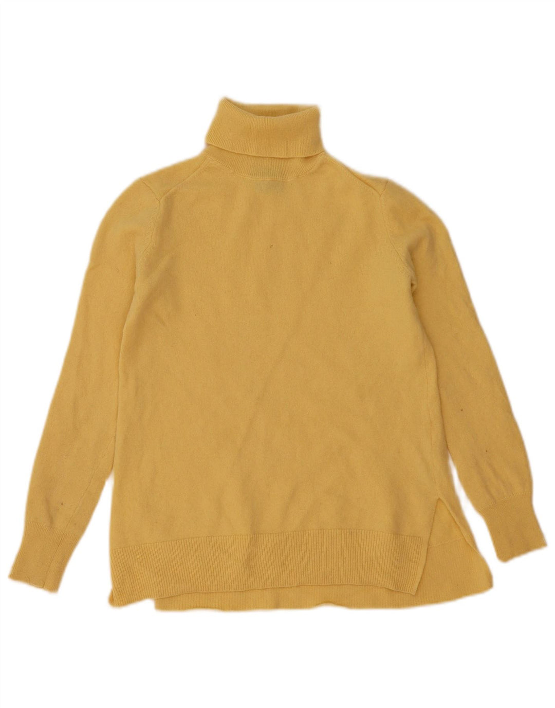 Женский джемпер с высоким воротником Massimo Dutti UK 6 XS, желтая шерсть