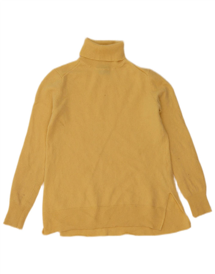 Женский джемпер с высоким воротником Massimo Dutti UK 6 XS, желтая шерсть