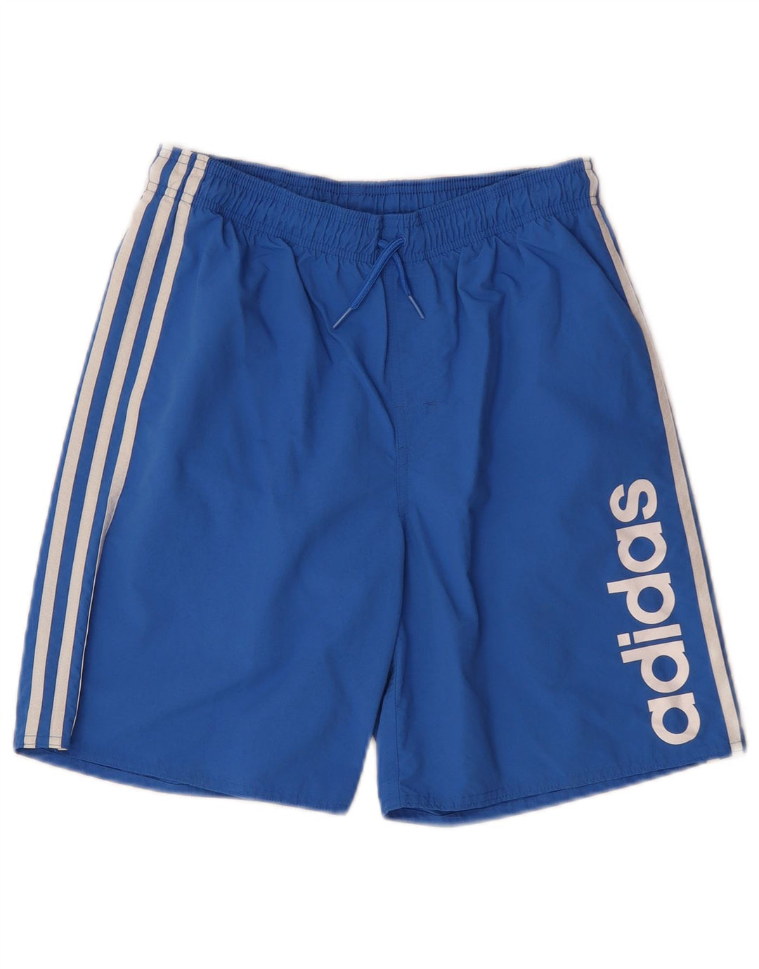 Спортивные шорты Adidas для мальчиков с рисунком 15-16 лет, синие, полиэстер