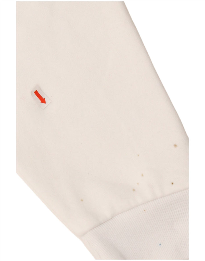 HOLLISTER Мужской джемпер с капюшоном, большой белый, хлопок