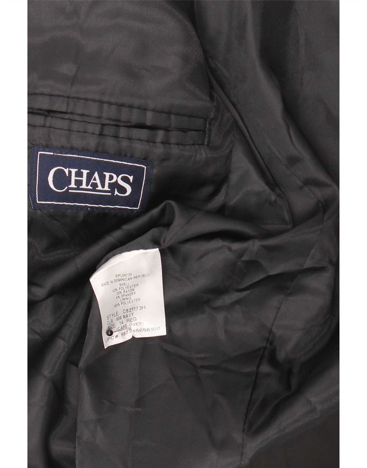 Пиджак на двух пуговицах для мальчиков Chaps, 13–14 лет, темно-синий, полиэстер