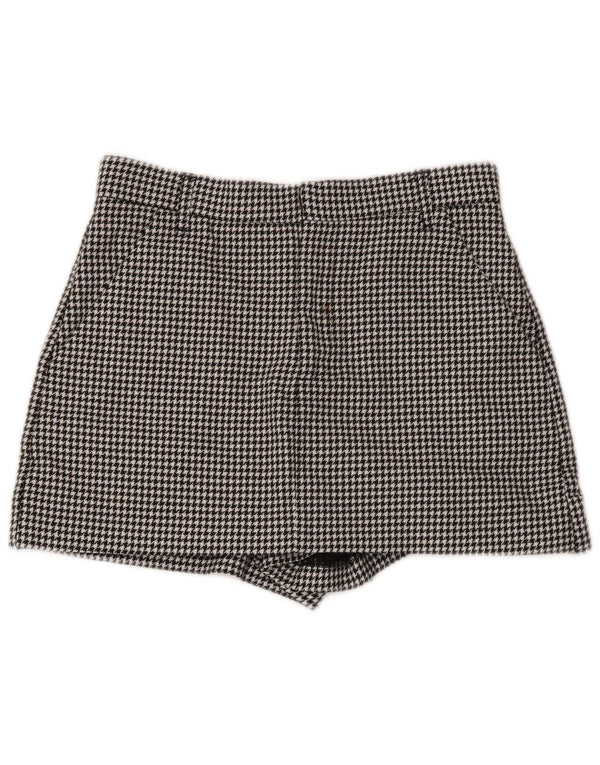 Женские шорты чинос Zara, маленькие W26, черные с узором 