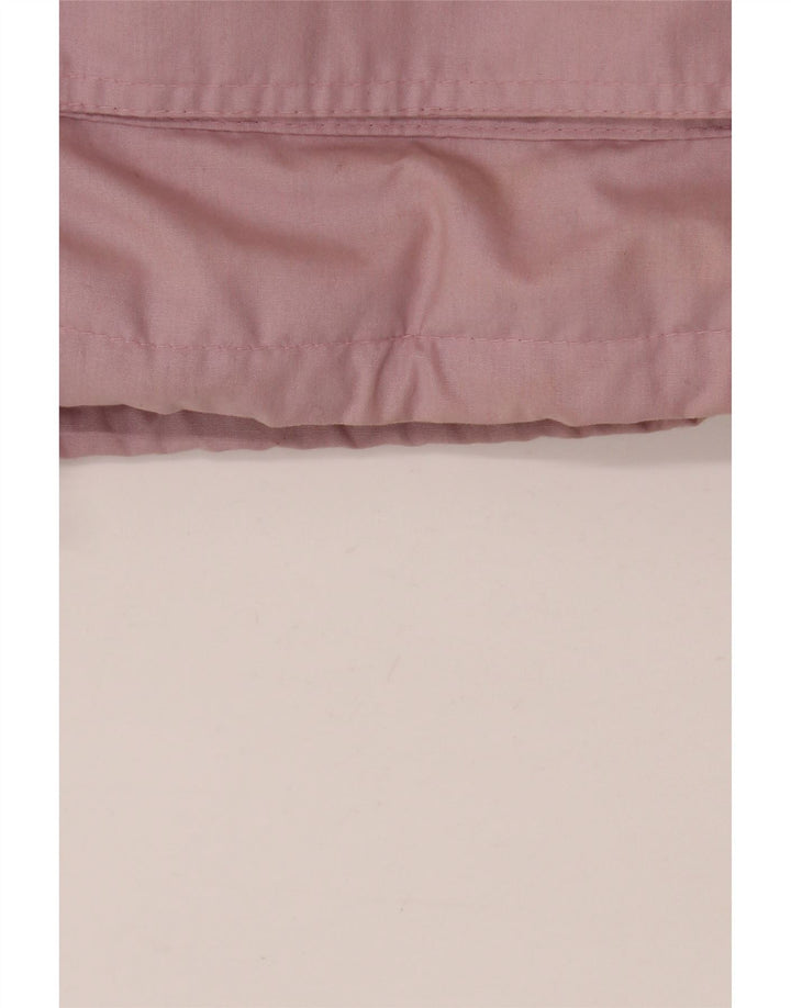 Винтажное женское пальто-ветровка оверсайз IT 36/38 XS, розовый полиэстер