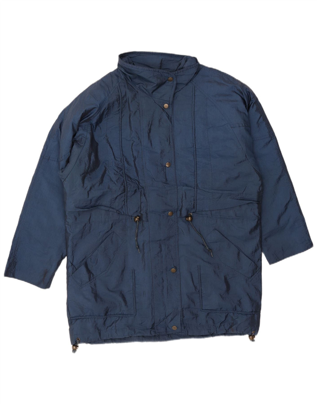 Женская ветровка оверсайз LONDON FOG UK 10, маленькая, темно-синяя