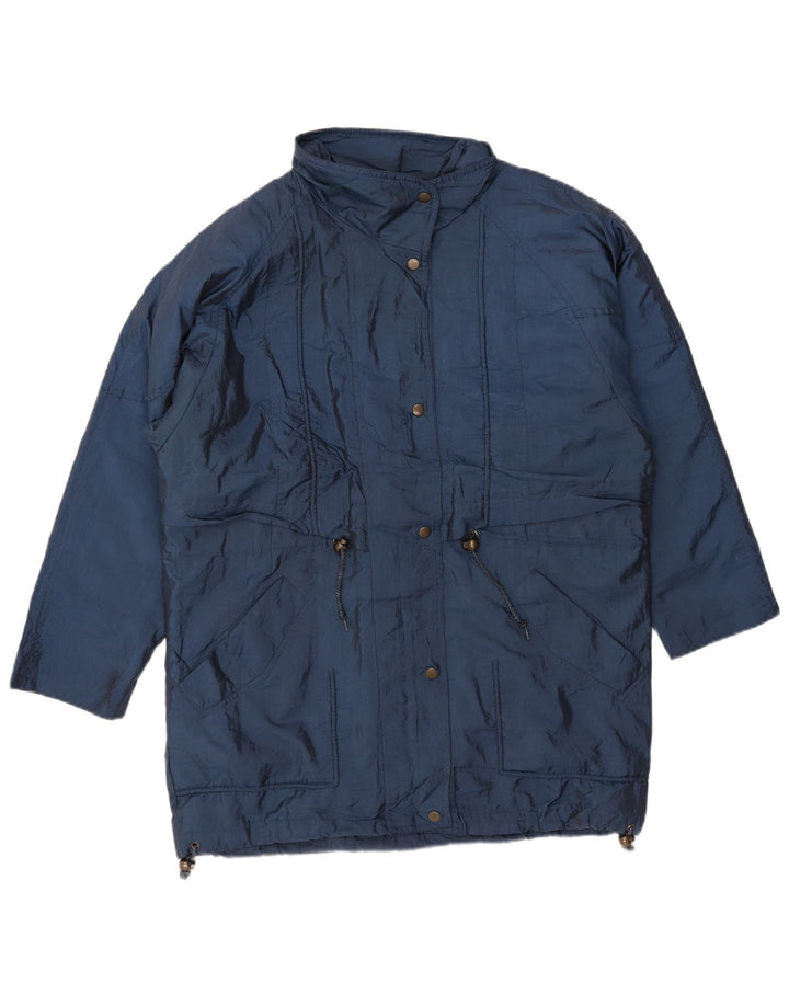 Женская ветровка оверсайз LONDON FOG UK 10, маленькая, темно-синяя