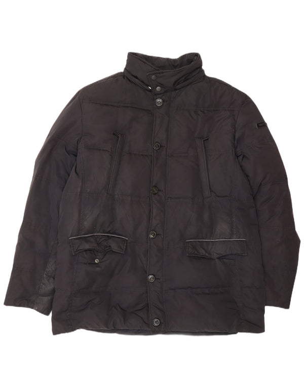 TRUSSARDI JEANS Мужская стеганая куртка IT 56 3XL Черный Полиэстер