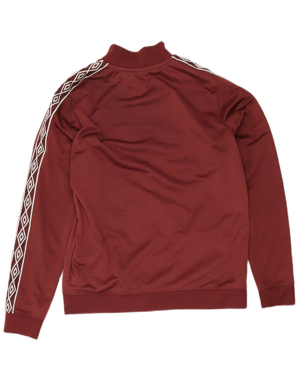 Женский спортивный костюм с рисунком Umbro, верхняя куртка UK 16, большой бордовый полиэстер