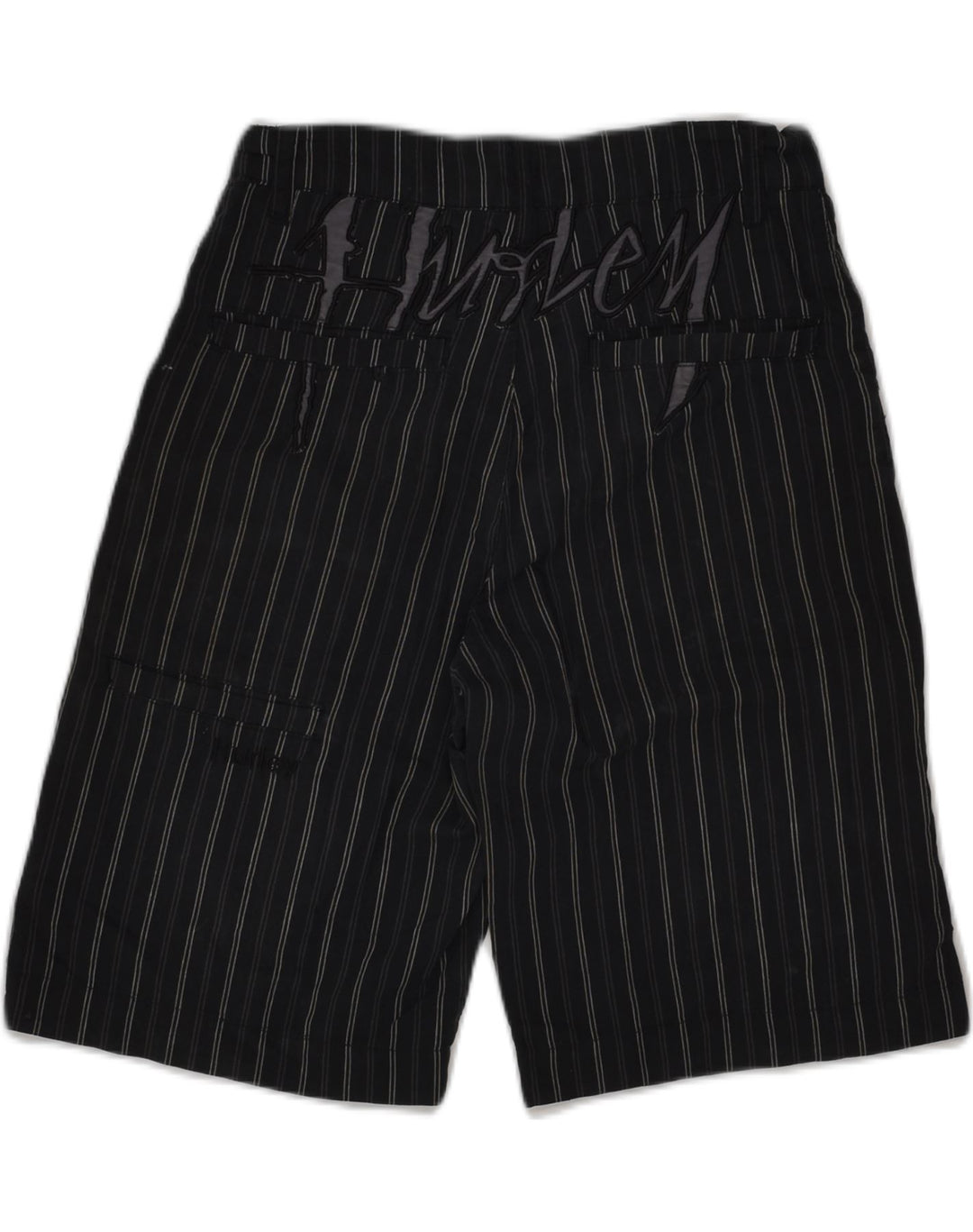 HURLEY Boys Chino Shorts 11-12 Years W26  Black Pinstripe | Vintage Hurley | Thrift | Second-Hand Hurley | Used Clothing | Messina Hembry 