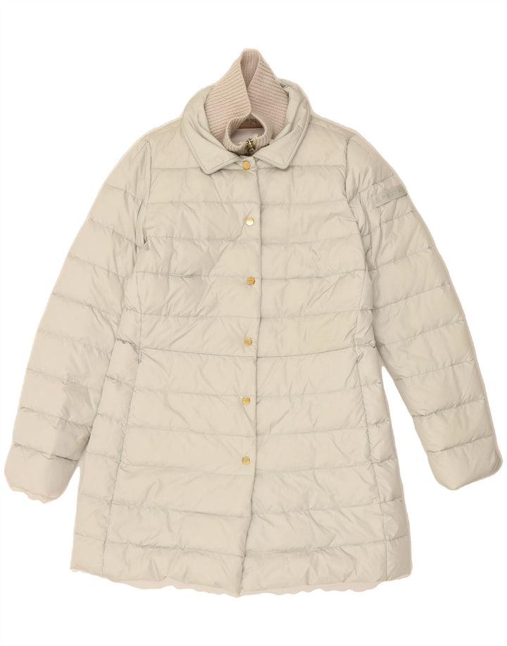 PEUTEREY Womens Padded Coat IT 46 Large Beige Polyamide Vintage PEUTEREY and Second-Hand PEUTEREY from Messina Hembry 