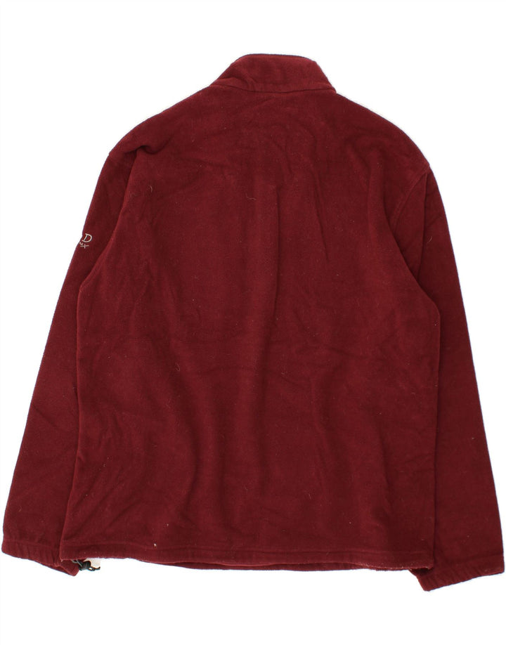 IZOD Mens Zip Neck Fleece Jumper 2XL Red Polyester Vintage Izod and Second-Hand Izod from Messina Hembry 