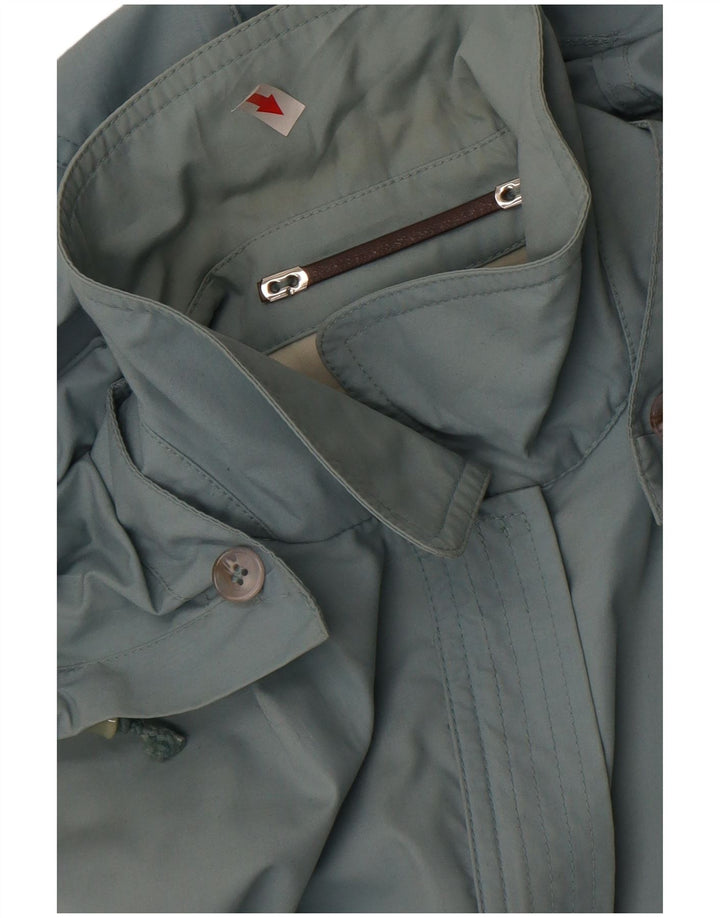 Винтажная женская куртка с капюшоном UK 18 XL, синяя