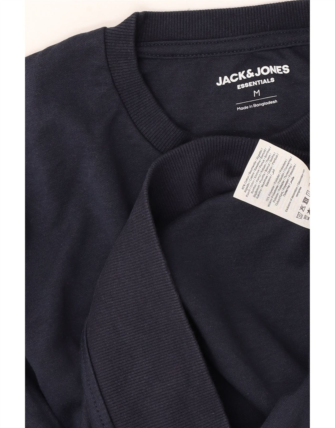 Мужской свитер Jack & Jones, средний темно-синий хлопковый джемпер