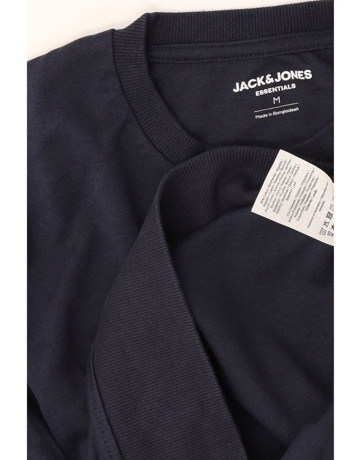 Мужской свитер Jack & Jones, средний темно-синий хлопковый джемпер