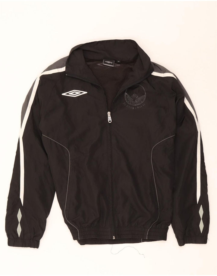 Umbro Мужской спортивный костюм с графическим рисунком, верхняя куртка, средний черный, полиэстер с цветными блоками