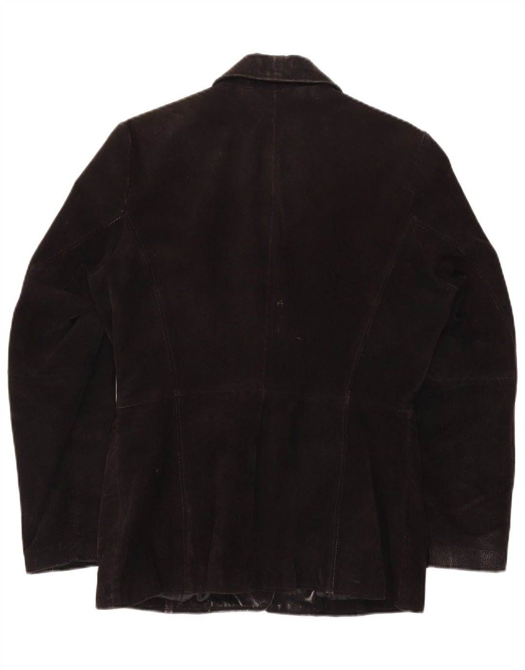 Женский замшевый пиджак GYPSY на 3 пуговицах, Великобритания 14, средний черный кожаный