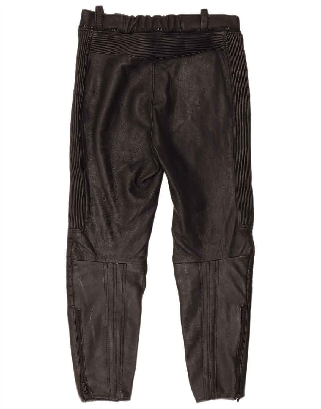 ВИНТАЖНЫЕ Мужские кожаные брюки Moto Racer IT 52, большие W32 L27, черные кожаные