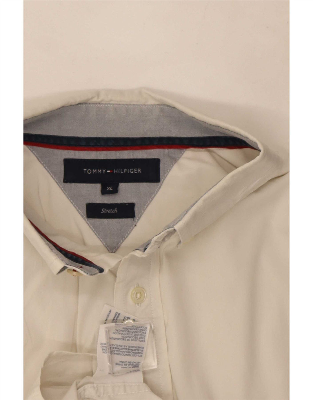 Мужская рубашка Tommy Hilfiger XL, белый хлопок