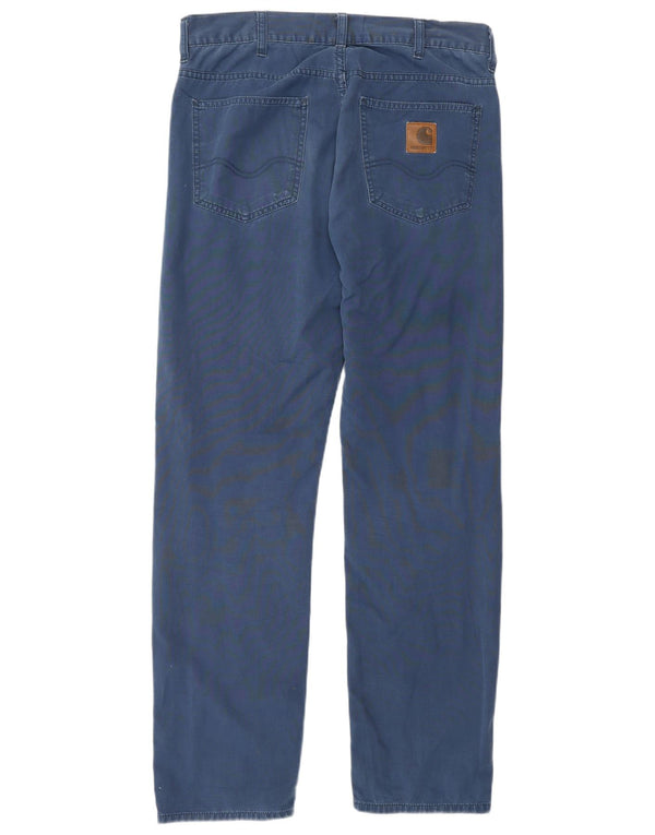 Мужские прямые повседневные брюки CARHARTT W32 L30 синие